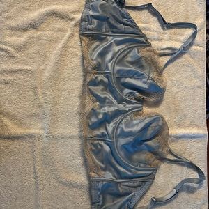 Blue long line Balconette Victoria secret dream angels push-up without padding.